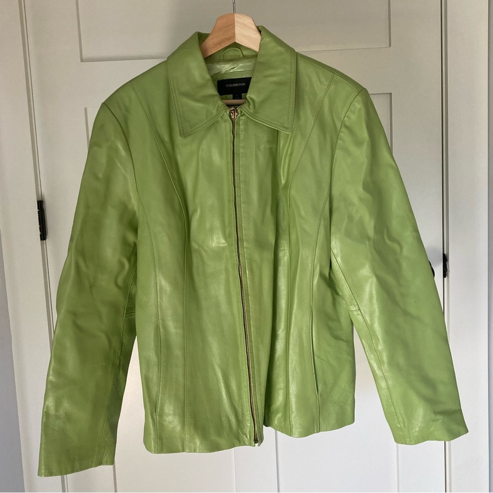 Lime Green Leather Jacket